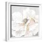 Large White Floral II-Alex Black-Framed Art Print