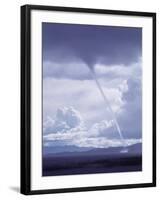 Large White Fluffy Clouds and Funnel Cloud During Tornado in Andean Highlands, Bolivia-Bill Ray-Framed Photographic Print