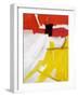 Large White, Yellow and Red Abstract-Real Callahan-Framed Art Print