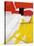 Large White, Yellow and Red Abstract-Real Callahan-Stretched Canvas