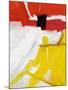 Large White, Yellow and Red Abstract-Real Callahan-Mounted Art Print