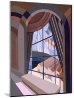 Large Window with a Seat, from 'Relais', C.1920S (Colour Litho)-Edouard Benedictus-Mounted Giclee Print