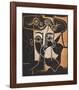 Large Woman's Head with decorated Hat-Pablo Picasso-Framed Collectable Print