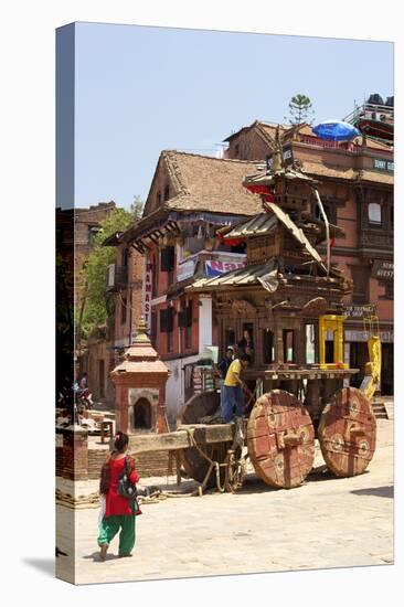 Large Wooden Chariot Used for Religious Festivals-Peter Barritt-Stretched Canvas