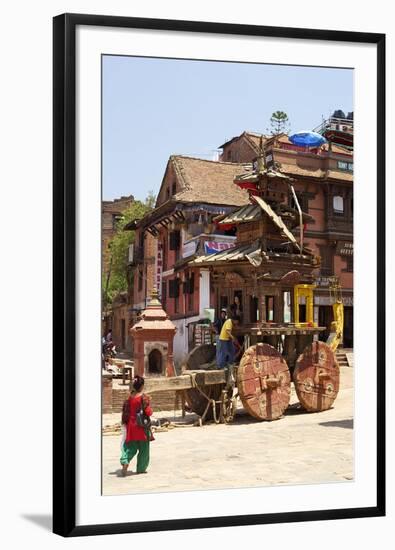 Large Wooden Chariot Used for Religious Festivals-Peter Barritt-Framed Photographic Print