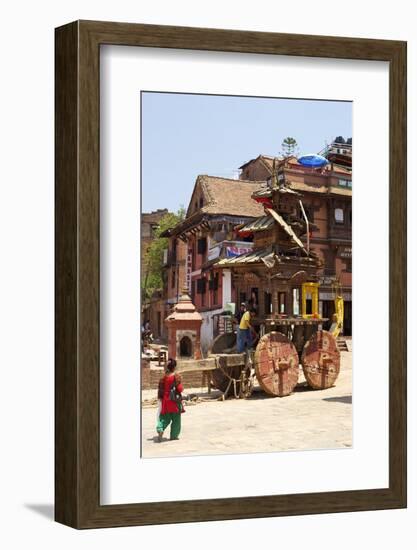 Large Wooden Chariot Used for Religious Festivals-Peter Barritt-Framed Photographic Print