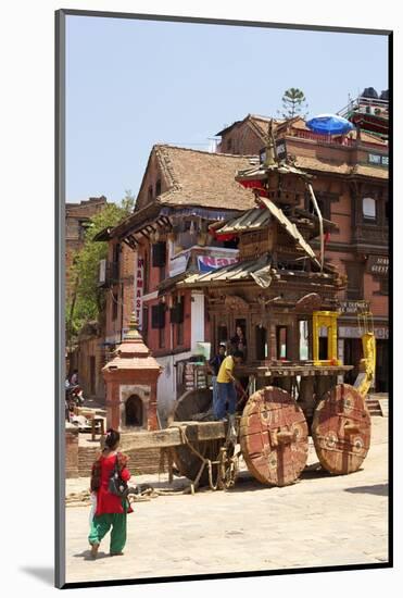 Large Wooden Chariot Used for Religious Festivals-Peter Barritt-Mounted Photographic Print