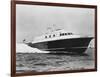 Large Yacht Offshore-null-Framed Photographic Print