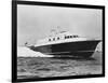 Large Yacht Offshore-null-Framed Photographic Print