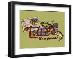 Largemouth Bass Fishing-Kate Ward Thacker-Framed Giclee Print