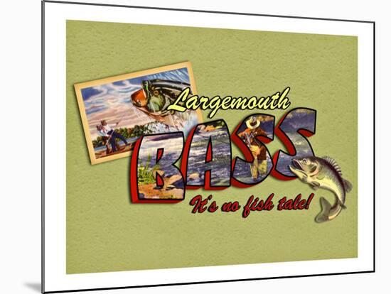 Largemouth Bass Fishing-Kate Ward Thacker-Mounted Giclee Print