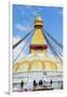 Largest Asian Stupa, Boudhanath Stupa, UNESCO World Heritage Site, Kathmandu, Nepal, Asia-G&M Therin-Weise-Framed Premium Photographic Print