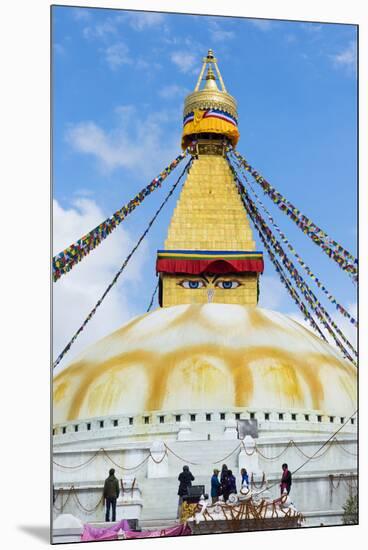 Largest Asian Stupa, Boudhanath Stupa, UNESCO World Heritage Site, Kathmandu, Nepal, Asia-G&M Therin-Weise-Mounted Premium Photographic Print