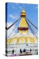 Largest Asian Stupa, Boudhanath Stupa, UNESCO World Heritage Site, Kathmandu, Nepal, Asia-G&M Therin-Weise-Stretched Canvas
