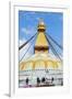 Largest Asian Stupa, Boudhanath Stupa, UNESCO World Heritage Site, Kathmandu, Nepal, Asia-G&M Therin-Weise-Framed Photographic Print