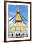 Largest Asian Stupa, Boudhanath Stupa, UNESCO World Heritage Site, Kathmandu, Nepal, Asia-G&M Therin-Weise-Framed Photographic Print