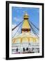 Largest Asian Stupa, Boudhanath Stupa, UNESCO World Heritage Site, Kathmandu, Nepal, Asia-G&M Therin-Weise-Framed Photographic Print