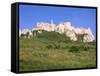 Largest Ruined Castle in Slovakia, Spis Castle, Unesco World Heritage Site, Presov Region-Richard Nebesky-Framed Stretched Canvas