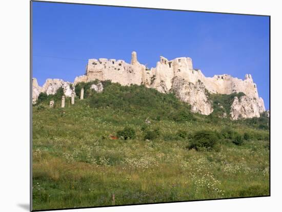 Largest Ruined Castle in Slovakia, Spis Castle, Unesco World Heritage Site, Presov Region-Richard Nebesky-Mounted Photographic Print