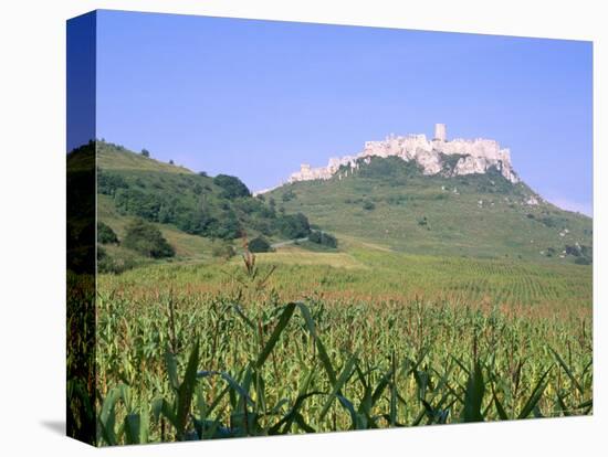 Largest Ruined Castle in Slovakia, Spis Castle, Unesco World Heritage Site, Presov Region-Richard Nebesky-Stretched Canvas