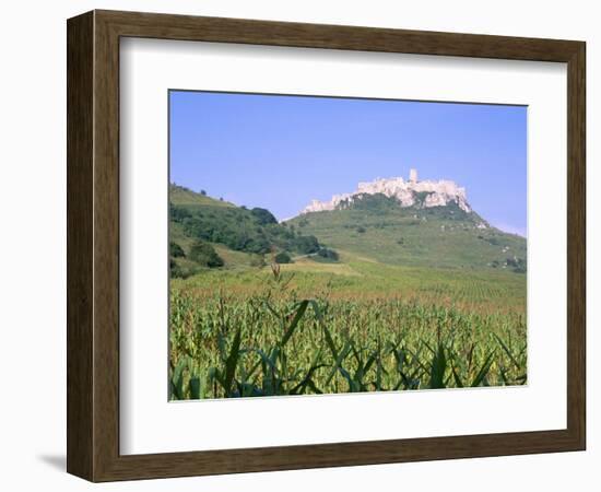 Largest Ruined Castle in Slovakia, Spis Castle, Unesco World Heritage Site, Presov Region-Richard Nebesky-Framed Photographic Print