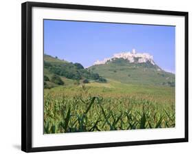 Largest Ruined Castle in Slovakia, Spis Castle, Unesco World Heritage Site, Presov Region-Richard Nebesky-Framed Photographic Print