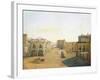 Largo Del Castello with the Lantern from Molo Pier in Naples, 1825-Franz Alt-Framed Giclee Print