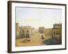 Largo Del Castello with the Lantern from Molo Pier in Naples, 1825-Franz Alt-Framed Giclee Print