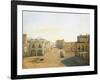 Largo Del Castello with the Lantern from Molo Pier in Naples, 1825-Franz Alt-Framed Giclee Print