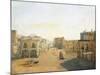 Largo Del Castello with the Lantern from Molo Pier in Naples, 1825-Franz Alt-Mounted Giclee Print