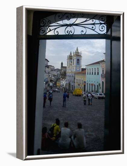 Largo Do Peurinho, Colonial Buildings, Pelourinho Area of Salvador Da Bahia, Brazil-Stuart Westmoreland-Framed Photographic Print