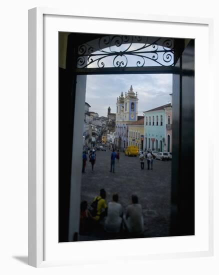 Largo Do Peurinho, Colonial Buildings, Pelourinho Area of Salvador Da Bahia, Brazil-Stuart Westmoreland-Framed Photographic Print