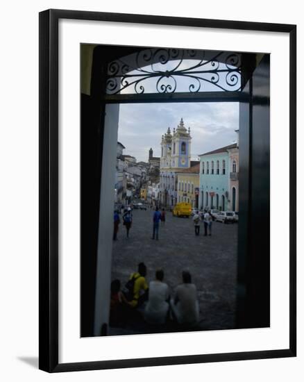 Largo Do Peurinho, Colonial Buildings, Pelourinho Area of Salvador Da Bahia, Brazil-Stuart Westmoreland-Framed Photographic Print