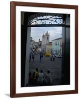 Largo Do Peurinho, Colonial Buildings, Pelourinho Area of Salvador Da Bahia, Brazil-Stuart Westmoreland-Framed Photographic Print