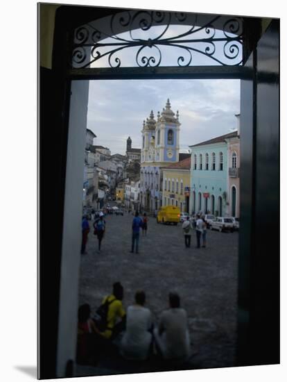 Largo Do Peurinho, Colonial Buildings, Pelourinho Area of Salvador Da Bahia, Brazil-Stuart Westmoreland-Mounted Photographic Print