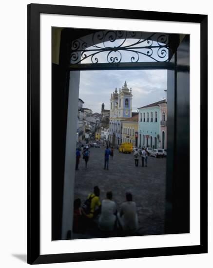 Largo Do Peurinho, Colonial Buildings, Pelourinho Area of Salvador Da Bahia, Brazil-Stuart Westmoreland-Framed Photographic Print