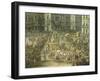 Largo San Ferdinando in Naples During the Carnival-Antonio Joli-Framed Giclee Print