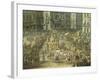 Largo San Ferdinando in Naples During the Carnival-Antonio Joli-Framed Giclee Print