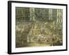 Largo San Ferdinando in Naples During the Carnival-Antonio Joli-Framed Giclee Print