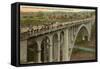 Larimer Bridge, Pittsburgh, Pennsylvania-null-Framed Stretched Canvas