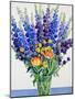 Larkspur and Delphiniums-Christopher Ryland-Mounted Giclee Print