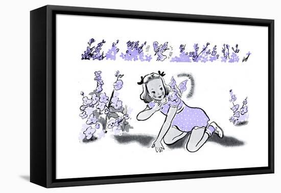 Larkspur - Jack & Jill-Dorthea Cooke-Framed Stretched Canvas