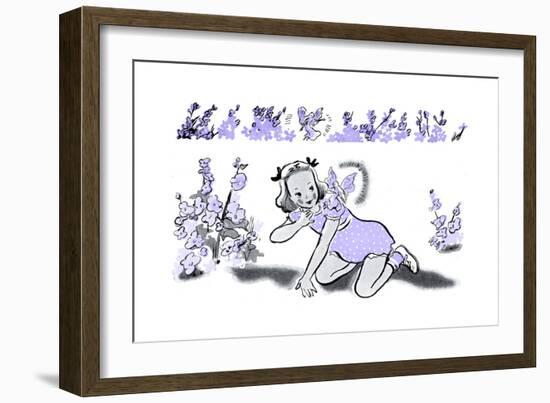 Larkspur - Jack & Jill-Dorthea Cooke-Framed Giclee Print