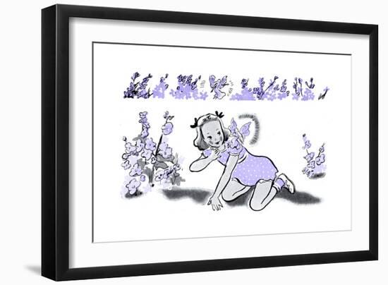 Larkspur - Jack & Jill-Dorthea Cooke-Framed Giclee Print