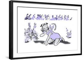 Larkspur - Jack & Jill-Dorthea Cooke-Framed Premium Giclee Print