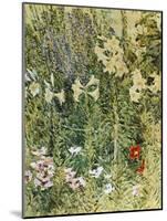 Larkspurs and Lillies, 1893-Childe Hassam-Mounted Giclee Print