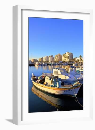 Larnaka Harbour, Larnaka, Cyprus, Eastern Mediterranean Sea, Europe-Neil Farrin-Framed Photographic Print