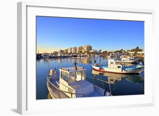 Larnaka Harbour, Larnaka, Cyprus, Eastern Mediterranean Sea, Europe-Neil Farrin-Framed Photographic Print