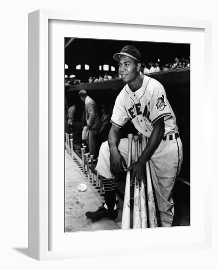 Larry Doby (1923-2003)-null-Framed Giclee Print