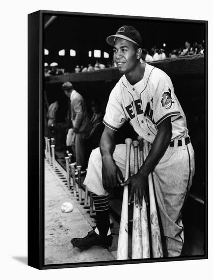 Larry Doby (1923-2003)-null-Framed Stretched Canvas